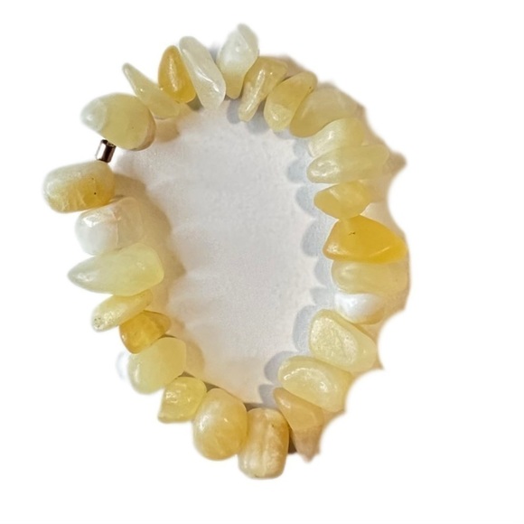 Calcite chunky stretch bracelet handmade gemstone - Picture 1 of 6